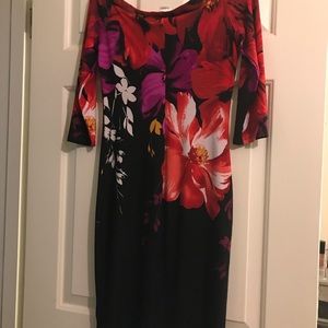 3/4 sleeve mid calf dresss